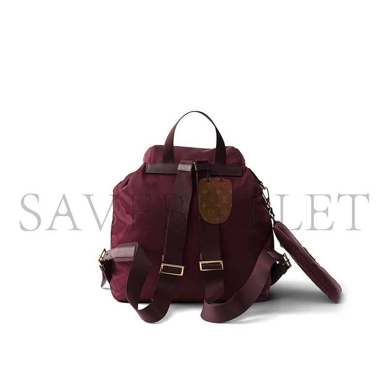 PRADA MEDIUM RE-NYLON BACKPACK WITH POUCH 1BZ811 (32*30*15cm) 